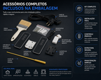 Tela de Projeção Elétrica Floor Rising Premium™ | 100” a 120” Retrátil, Motorizada e Portátil
