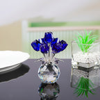 RosaEterna - Rosa de Cristal Decorativa em Vaso
